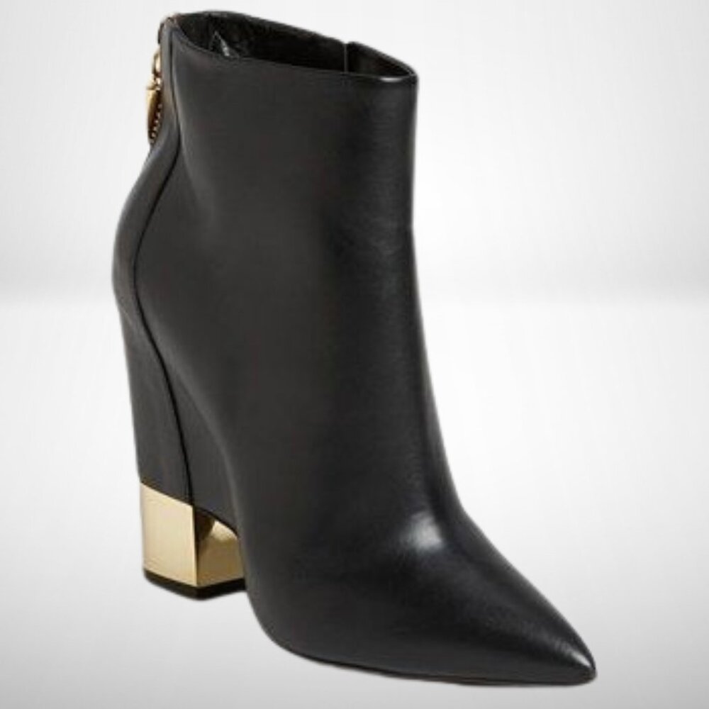Giuseppe Zanotti Black Leather Shark Tooth Pointed Toe - Size: 38 - Picture 3 of 14